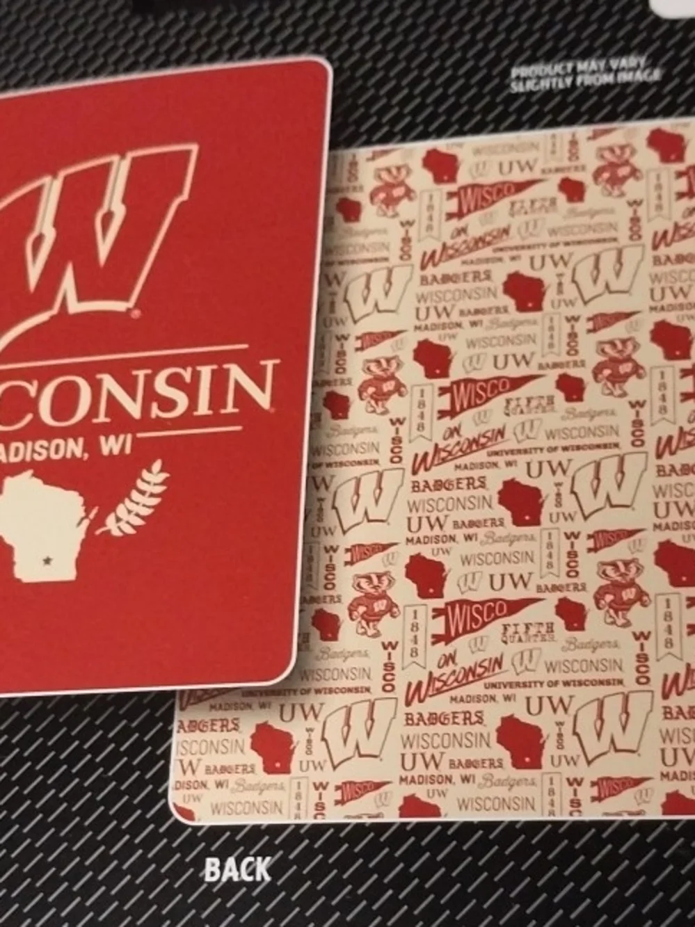 Quilted Blanket - Red/Cream Wisconsin Badgers 60x80